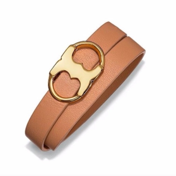 Tory Burch Jewelry - Tory Burch vachetta Gemini link double bracelet